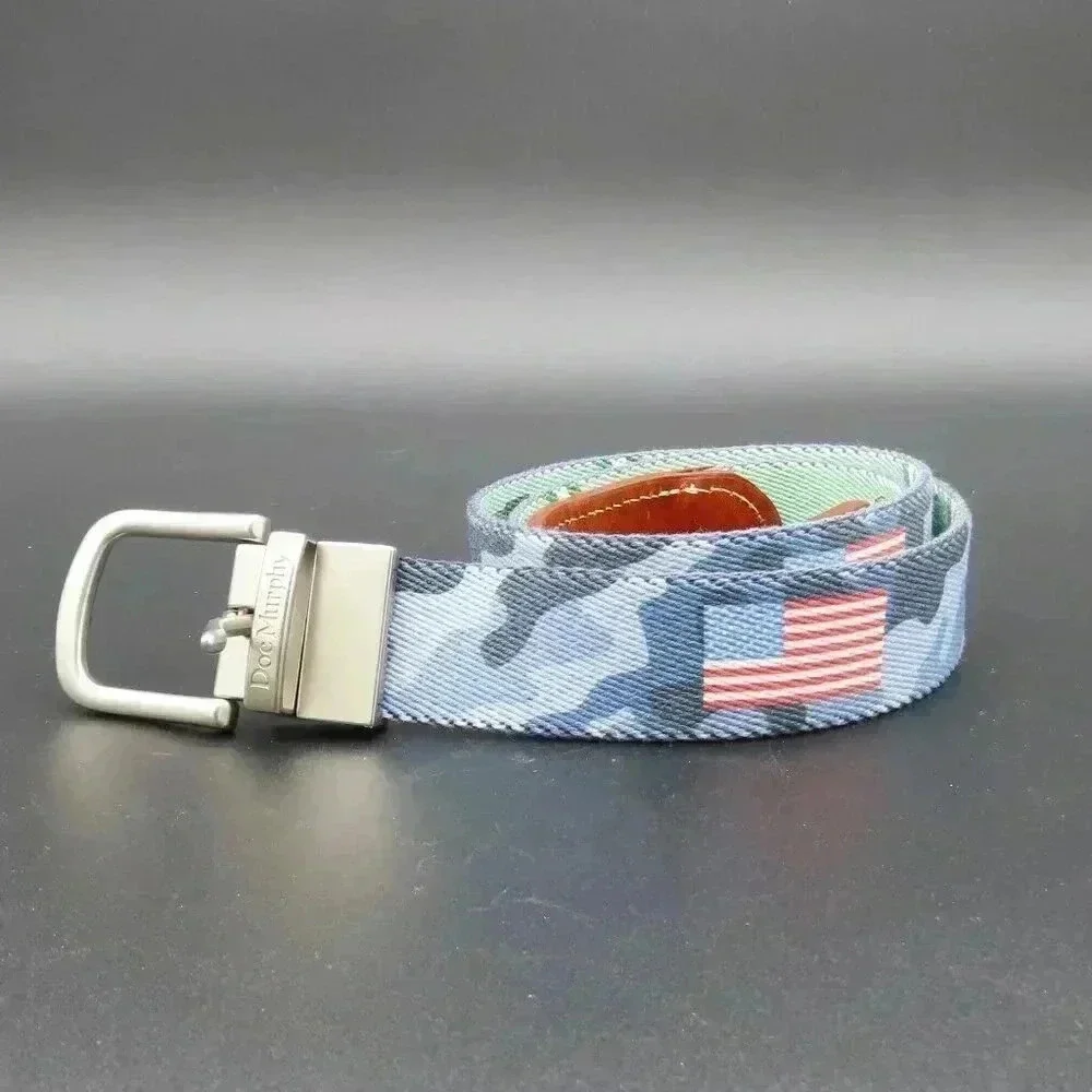 Camo American Flag SJR Woven Cotton Belt 46 inches in length